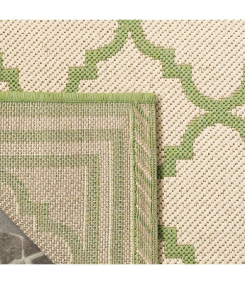 Safavieh Linden  Cream / Olive LND121 4 ft. X 6 ft. Rectangle Rug
