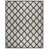 Safavieh Linden  Light Grey / Charcoal LND122 9 ft. X 12 ft. Rectangle Rug