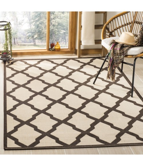 Safavieh Linden  Natural / Brown LND122 8 ft. X 10 ft. Rectangle Rug