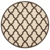 Safavieh Linden  Natural / Brown LND122 6 ft. 7 in. X 6 ft. 7 in. Round Rug