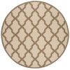 Safavieh Linden  Cream / Beige LND122 6 ft. 7 in. X 6 ft. 7 in. Round Rug