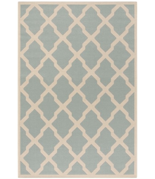 Safavieh Linden  Aqua / Cream LND122 8 ft. X 10 ft. Rectangle Rug