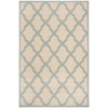 Safavieh Linden  Cream / Aqua LND122 5 ft. 3 in. X 7 ft. 6 in. Rectangle Rug