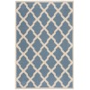 Safavieh Linden  Blue / Creme LND122 5 ft. 3 in. X 7 ft. 6 in. Rectangle Rug