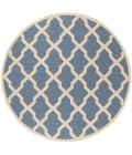 Safavieh Linden  Blue / Creme LND122 6 ft. 7 in. X 6 ft. 7 in. Round Rug