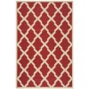 Safavieh Linden  Red / Creme LND122 4 ft. X 6 ft. Rectangle Rug