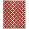 Safavieh Linden  Red / Creme LND122 9 ft. X 12 ft. Rectangle Rug