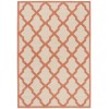Safavieh Linden  Cream / Rust LND122 5 ft. 3 in. X 7 ft. 6 in. Rectangle Rug