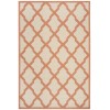Safavieh Linden  Creme / Brown LND122 5 ft. 3 in. X 7 ft. 6 in. Rectangle Rug