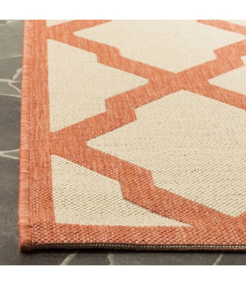 Safavieh Linden  Creme / Brown LND122 8 ft. X 10 ft. Rectangle Rug