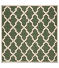 Safavieh Linden  Green / Creme LND122 6 ft. 7 in. X 6 ft. 7 in. Square Rug