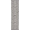 Safavieh Linden  Light Grey / Charcoal LND123 2 ft. 2 in. X 8 ft. Runner Rug