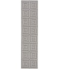 Safavieh Linden  Light Grey / Charcoal LND123 2 ft. 2 in. X 8 ft. Runner Rug