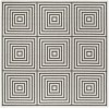 Safavieh Linden  Light Grey / Charcoal LND123 6 ft. 7 in. X 6 ft. 7 in. Square Rug