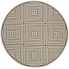 Safavieh Linden  Natural / Brown LND123 6 ft. 7 in. X 6 ft. 7 in. Round Rug
