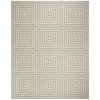 Safavieh Linden  Cream / Aqua LND123 9 ft. X 12 ft. Rectangle Rug