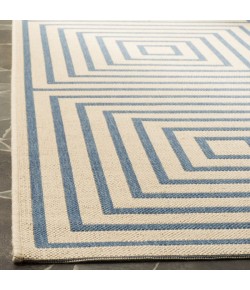 Safavieh Linden  Cream / Blue LND123 2 ft. 2 in. X 8 ft. Runner Rug