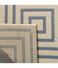 Safavieh Linden  Cream / Blue LND123 2 ft. 2 in. X 8 ft. Runner Rug