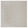 Safavieh Linden  Cream / Blue LND123 6 ft. 7 in. X 6 ft. 7 in. Square Rug