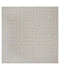 Safavieh Linden  Cream / Blue LND123 6 ft. 7 in. X 6 ft. 7 in. Square Rug