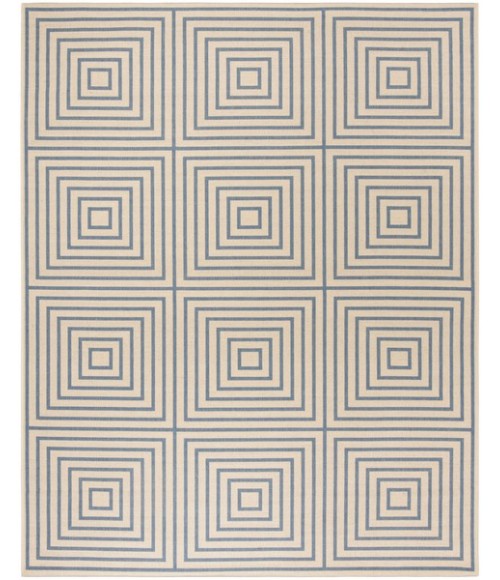 Safavieh Linden  Cream / Blue LND123 9 ft. X 12 ft. Rectangle Rug