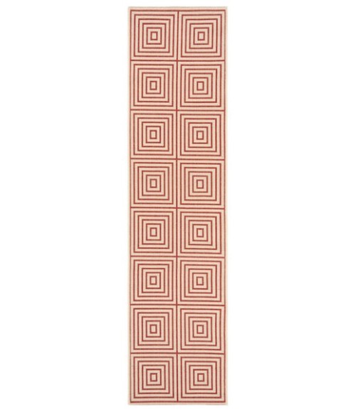 Safavieh Linden  Red / Creme LND123 2 ft. 2 in. X 8 ft. Runner Rug