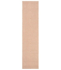 Safavieh Linden  Cream / Rust LND123 2 ft. 2 in. X 8 ft. Runner Rug