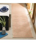 Safavieh Linden  Cream / Rust LND123 2 ft. 2 in. X 8 ft. Runner Rug