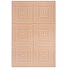 Safavieh Linden  Cream / Rust LND123 5 ft. 3 in. X 7 ft. 6 in. Rectangle Rug