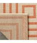 Safavieh Linden  Cream / Rust LND123 2 ft. 2 in. X 8 ft. Runner Rug