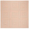 Safavieh Linden  Cream / Rust LND123 6 ft. 7 in. X 6 ft. 7 in. Square Rug