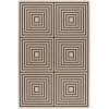 Safavieh Linden  Creme / Brown LND123 5 ft. 3 in. X 7 ft. 6 in. Rectangle Rug