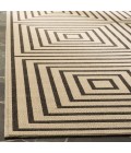 Safavieh Linden  Creme / Brown LND123 5 ft. 3 in. X 7 ft. 6 in. Rectangle Rug