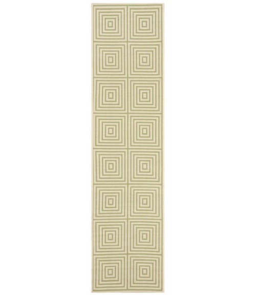 Safavieh Linden  Cream / Olive LND123 2 ft. 2 in. X 8 ft. Runner Rug