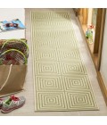 Safavieh Linden  Cream / Olive LND123 2 ft. 2 in. X 8 ft. Runner Rug
