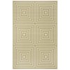 Safavieh Linden  Cream / Olive LND123 5 ft. 3 in. X 7 ft. 6 in. Rectangle Rug