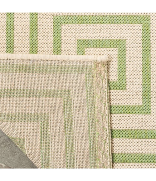 Safavieh Linden  Cream / Olive LND123 2 ft. 2 in. X 8 ft. Runner Rug