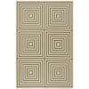 Safavieh Linden  Cream / Green LND123 5 ft. 3 in. X 7 ft. 6 in. Rectangle Rug
