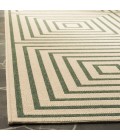 Safavieh Linden  Cream / Green LND123 2 ft. 2 in. X 8 ft. Runner Rug