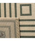 Safavieh Linden  Cream / Green LND123 2 ft. 2 in. X 8 ft. Runner Rug