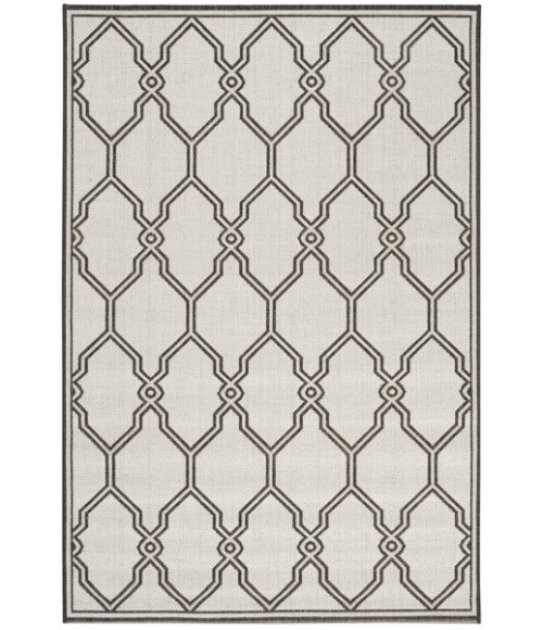 Safavieh Linden  Light Grey / Charcoal LND124 8 ft. X 10 ft. Rectangle Rug