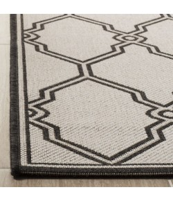 Safavieh Linden  Light Grey / Charcoal LND124 2 ft. 2 in. X 8 ft. Runner Rug