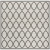 Safavieh Linden  Light Grey / Charcoal LND124 6 ft. 7 in. X 6 ft. 7 in. Square Rug