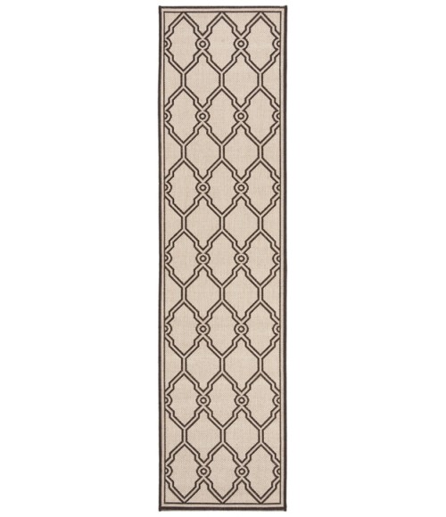 Safavieh Linden  Natural / Brown LND124 2 ft. 2 in. X 8 ft. Runner Rug