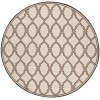 Safavieh Linden  Natural / Brown LND124 6 ft. 7 in. X 6 ft. 7 in. Round Rug