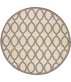 Safavieh Linden  Natural / Brown LND124 6 ft. 7 in. X 6 ft. 7 in. Round Rug