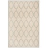 Safavieh Linden  Cream / Aqua LND124 4 ft. X 6 ft. Rectangle Rug