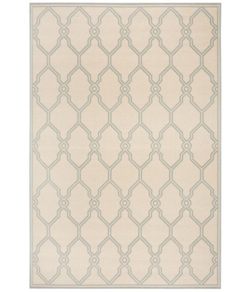 Safavieh Linden  Cream / Aqua LND124 5 ft. 3 in. X 7 ft. 6 in. Rectangle Rug