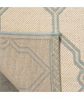 Safavieh Linden  Cream / Aqua LND124 9 ft. X 12 ft. Rectangle Rug