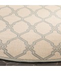 Safavieh Linden  Cream / Aqua LND124 6 ft. 7 in. X 6 ft. 7 in. Round Rug